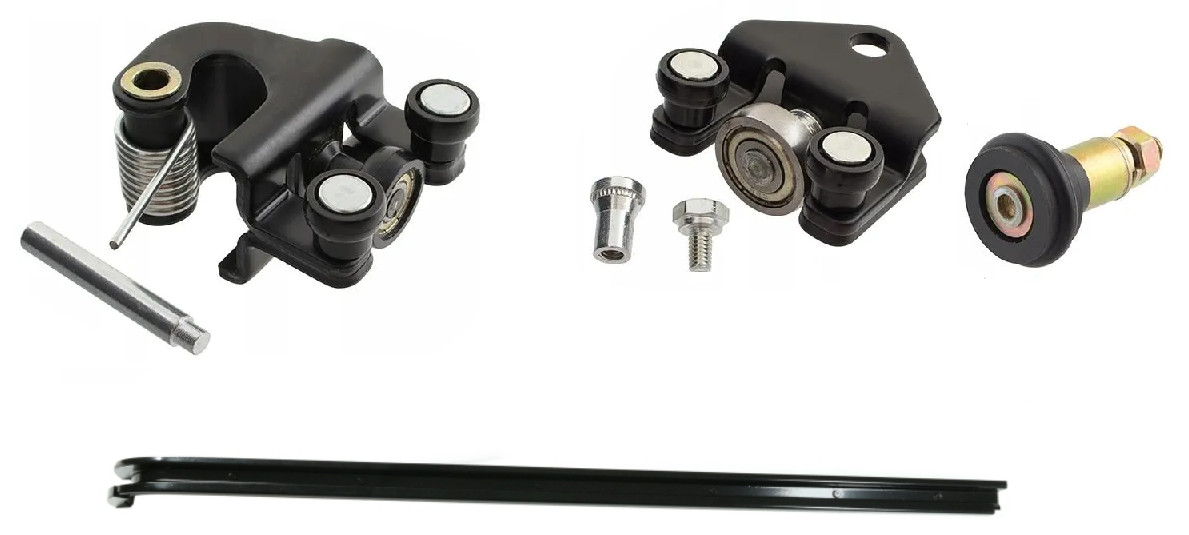 Kit rouleau guidage porte coulissante droite pour rénovation carrosserie Nissan Primastar 1998-2010