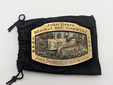 John Deere Construction Dubuque Works MI INDUSTRIAL Tractor Belt Buckle 1997 jd