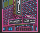 Aragon Ballroom Gigantic Michal Menert Probcause Jackal Signed Concert Poster — photo 3