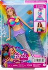MATTEL Mermaid Barbie Doll With Water-Activated Twinkle Light-Up Tail HDJ36