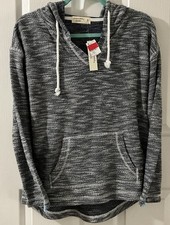 OCEAN DRIVE WOMEN'S size SMALL BAJA SWEATER DRAWSTRING HOODIE long sleeve
