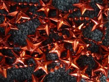 Red Festive Christmas Xmas Stars Bead Chain Garland Birthday Party Decoration