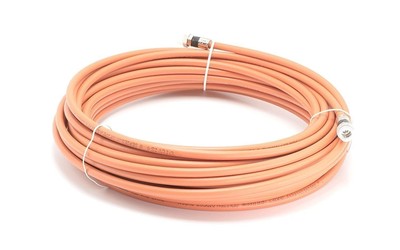 Orange, Direct Burial RG6 Coax, Underground Coaxial Cable, 75 Feet (23 Meter)