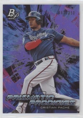 2018 Bowman Platinum Prismatic Prodigies Purple /250 Cristian Pache #PPP-18 1u6