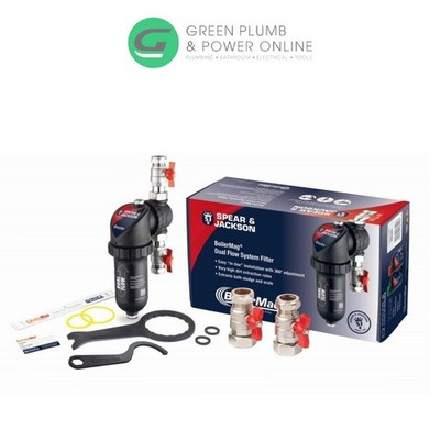 Boilermag 28mm Central Heating In-Line Magnetic Filter Sludge Remover - BM28