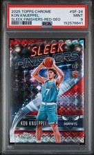 2025-26 Topps Chrome - Sleek Finishers Kon Knueppel #SF 24 Red Geo 1/5 PSA 9