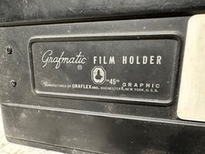 GRAFLEX GRAFMATIC Vintage 45 4x5 Film Holder 1 Rochester, NY U.S.A. Parts Only