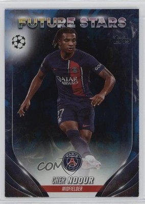 2023 UEFA Club Competitions Future Stars Blue Inferno Foil Cher N'dour NDour n0c