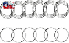 Metallic Loose Leaf Binder Rings, Nickel Plated, for Flash Cards Rings, Office B