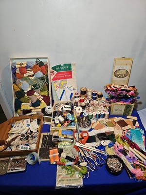 Riesiger Restposten gemischte Nähartikel teils neu teils gebraucht viele Vintage