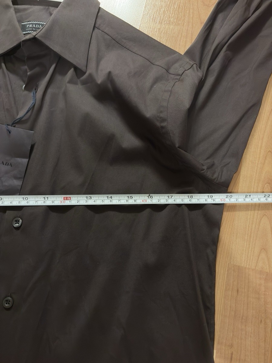 Prada dress shirt プラダドレスシャツ サイズ38/15 【公式通販】