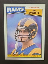 Jim Everett 1987 Topps Rookie Card #145 MINT HIGH GRADE CONDITION. rookie card picture