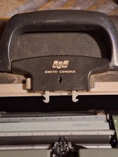 Smith-Corona Corsair Grey Vintage Typewriter SCM with Case thumbnail