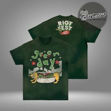 Green Day Exclusive Merch Riot Fest 2025 Hot Dog Two Sided Unisex T-Shirt