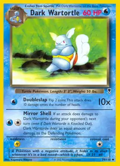 Dark Wartortle - 39/110 - Pokemon Legendary Collection Card NM