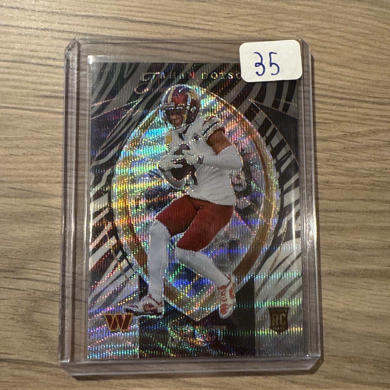 2022 Select Football Jahan Dotson RC Zebra Certified Rookies SP 🔥 SCR-10