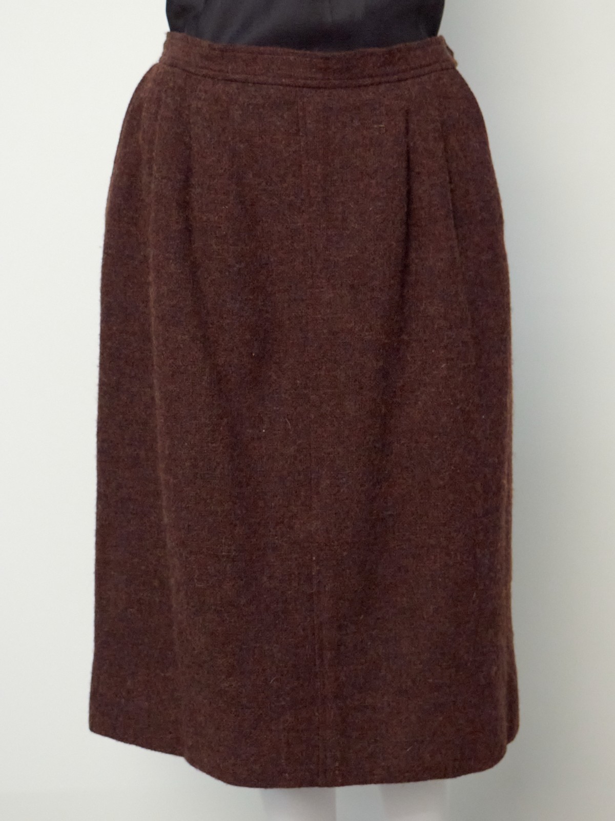 Saint Laurent Blazer e gonna in lana marrone Rive Gauche set due pezzi tuta vintage