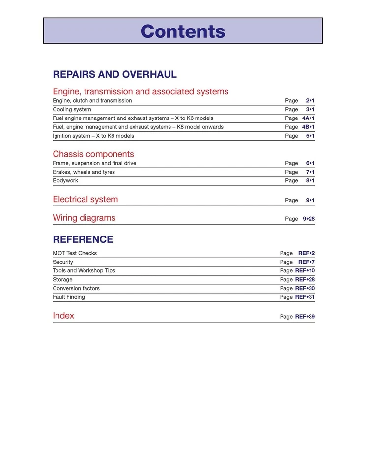 Suzuki GSX1300R Hayabusa (1999-2013) Haynes Repair Manual - Image 4 of 4