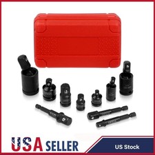 For Impact Socket Adapter Set With Case 1/4 3...