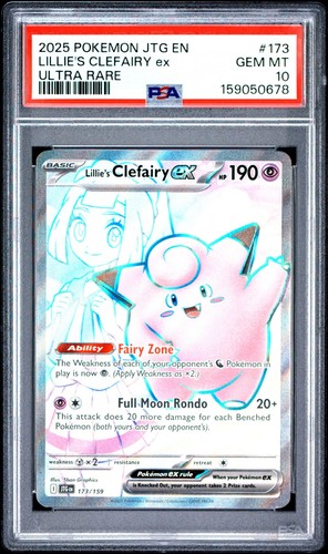 Lillie's Clefairy ex graded PSA 10 for sale on eBay