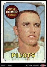 1969 Topps #346 Wayne Comer Pilots 5 - EX