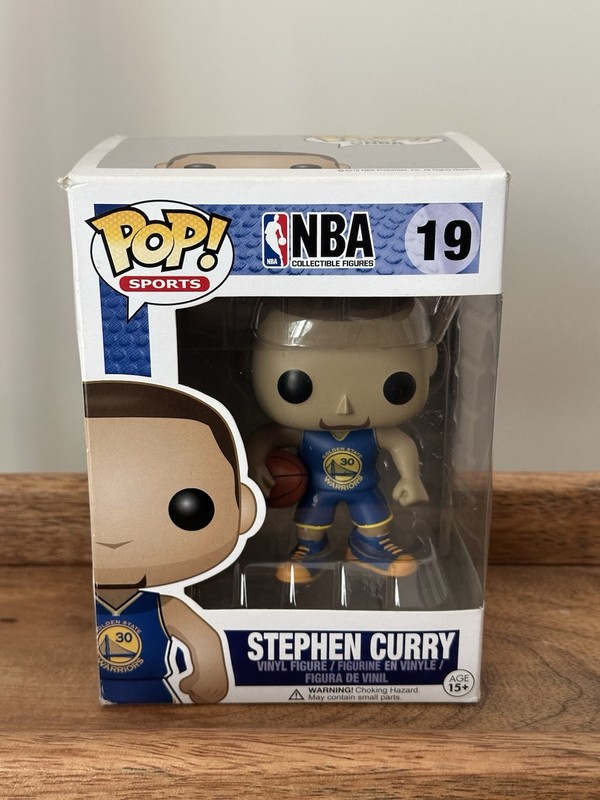 Funko POP! Sports NBA #19 Stephen Curry (Blue Jersey) Golden State Warriors 