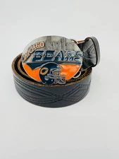 Vintage Chicago Bears 3D NFL Belt Buckle Great American Products USA Heavyweight