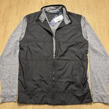 Cutter & Buck Stealth Hybrid Quilted Mens Full Zip Windbreaker Jacket