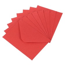 100Pcs Red Mini Envelopes Card Business Card Envelope