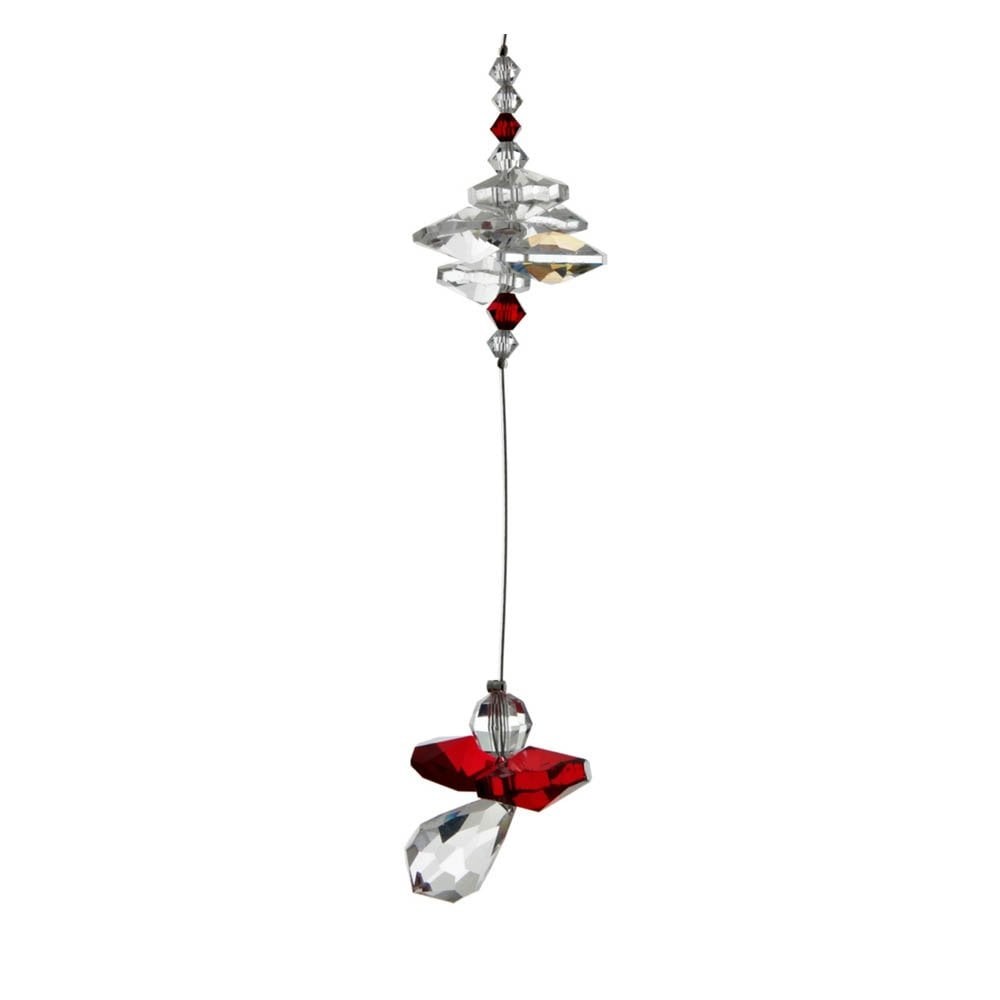 Wild Things Gifts Garnet Cascade Crystal Guardian Angel Suncatcher