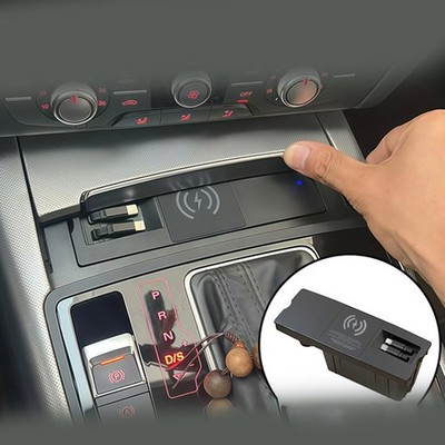 Wireless Car Charger Multiprotokoll Schnellladen Dual einziehbares Kabel