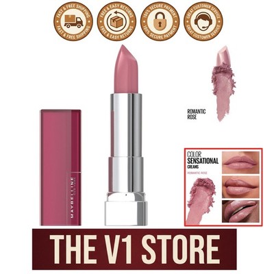 Luxurious 0.15oz Color Sensational Lipstick in Romantic Rose - Hydrating Formula
