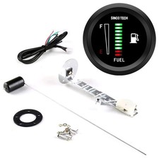 Car Fuel Level Gauge with Fuel Float Sensor Electronic LED Display 8-18V 2" 52mm