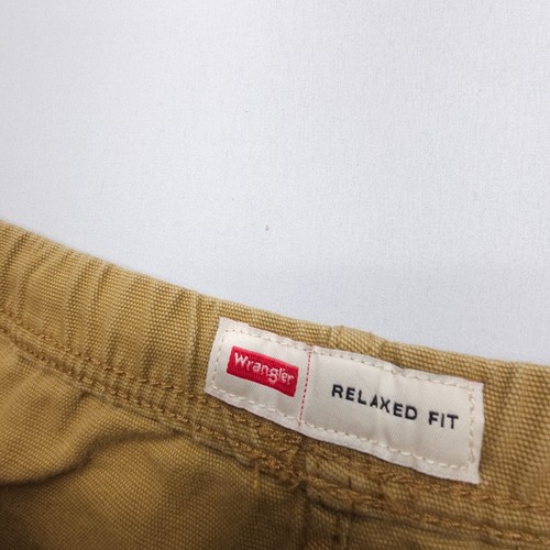 Wrangler Double Knee Canvas Drawstring Pants Mens Large Relaxed Workwear Cargo - Picture 8 of 11