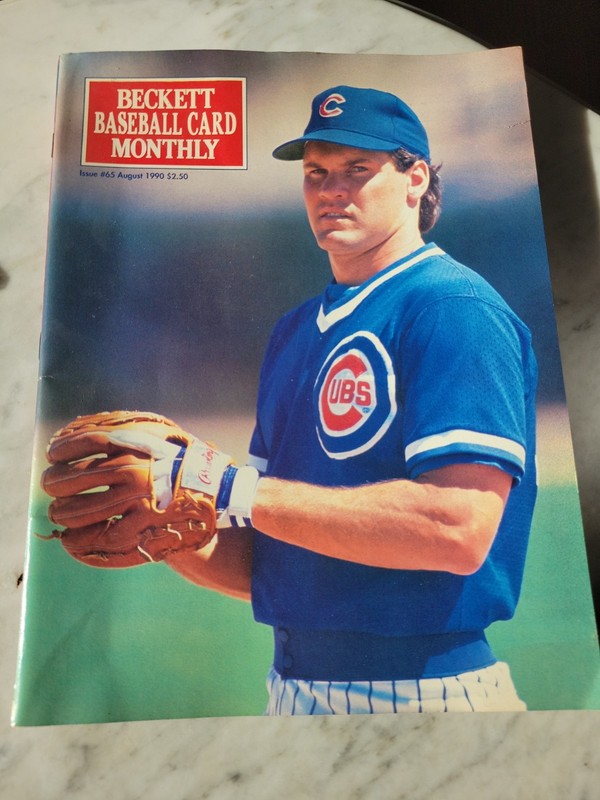 Beckett Baseball Card Monthly August 1990 #65 Ryne Sandberg Nolan Ryan Price Gui