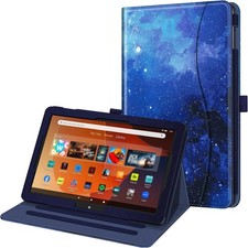 Case for Amazon Fire HD 10 11th Gen 2021 Multi-Angle Stand Cover with Pocket