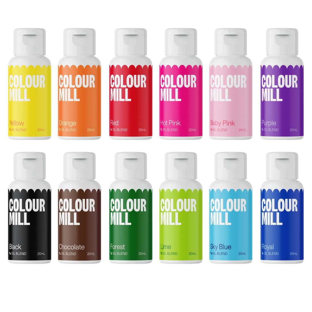 Oil-based Food Coloring Set - 20ml Each For Baking & Crafts