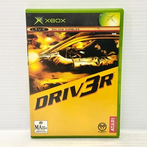 Driv3r Driver 3 + Manual - Xbox Original - Tested & Working - Free Postage