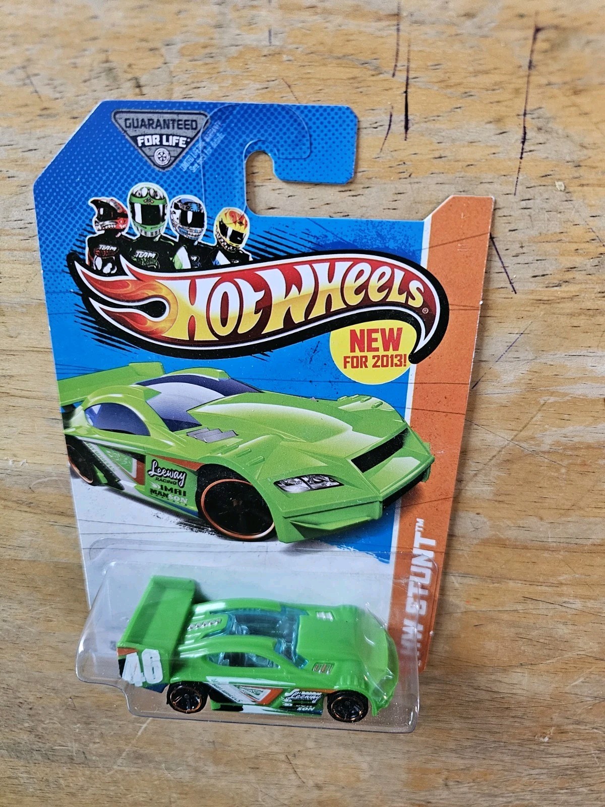 Hot Wheels TIME TRACKER, Green; 2013 HW Stunt Series 95/250