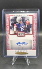 2021 Sage Premier Draft - Autographs Eli Stove #A135 Red (AU, RC)