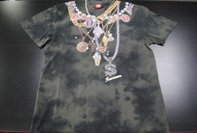[451-1310] NEW MEN'S ICECREAM WORLD TOUR SHORT SLEEVE KNIT OVERSIZE FIT BELUGA