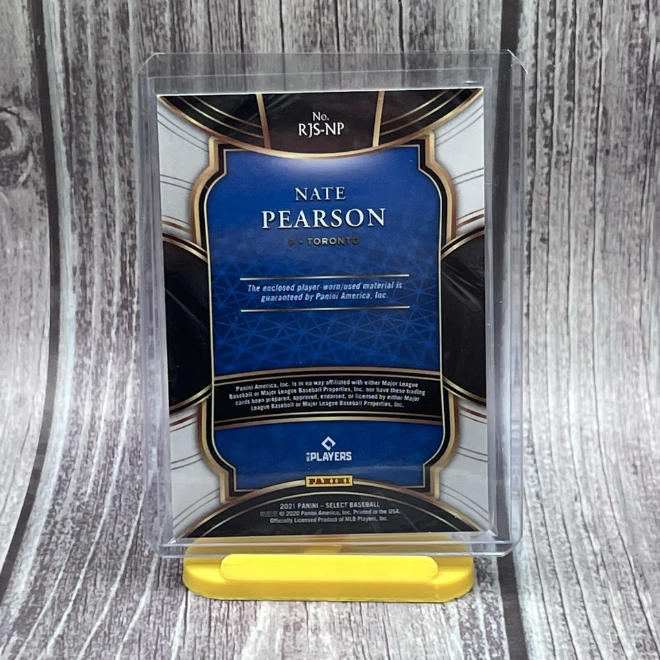 2021 Panini Select Nate Pearson RC Rookie Jumbo Swatch Holo Prizm RJS-NP - Image 2 of 2