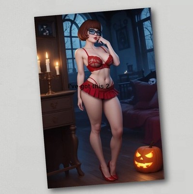 Kühlschrankmagnet Velma Dinkley - Scooby Doo - Sexy Anime Art 6218