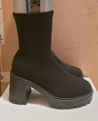 ASOS EU45 Platfrom Socks Boots Stiefel 3cm Plateau 10cm High Heel 28cm Höhe