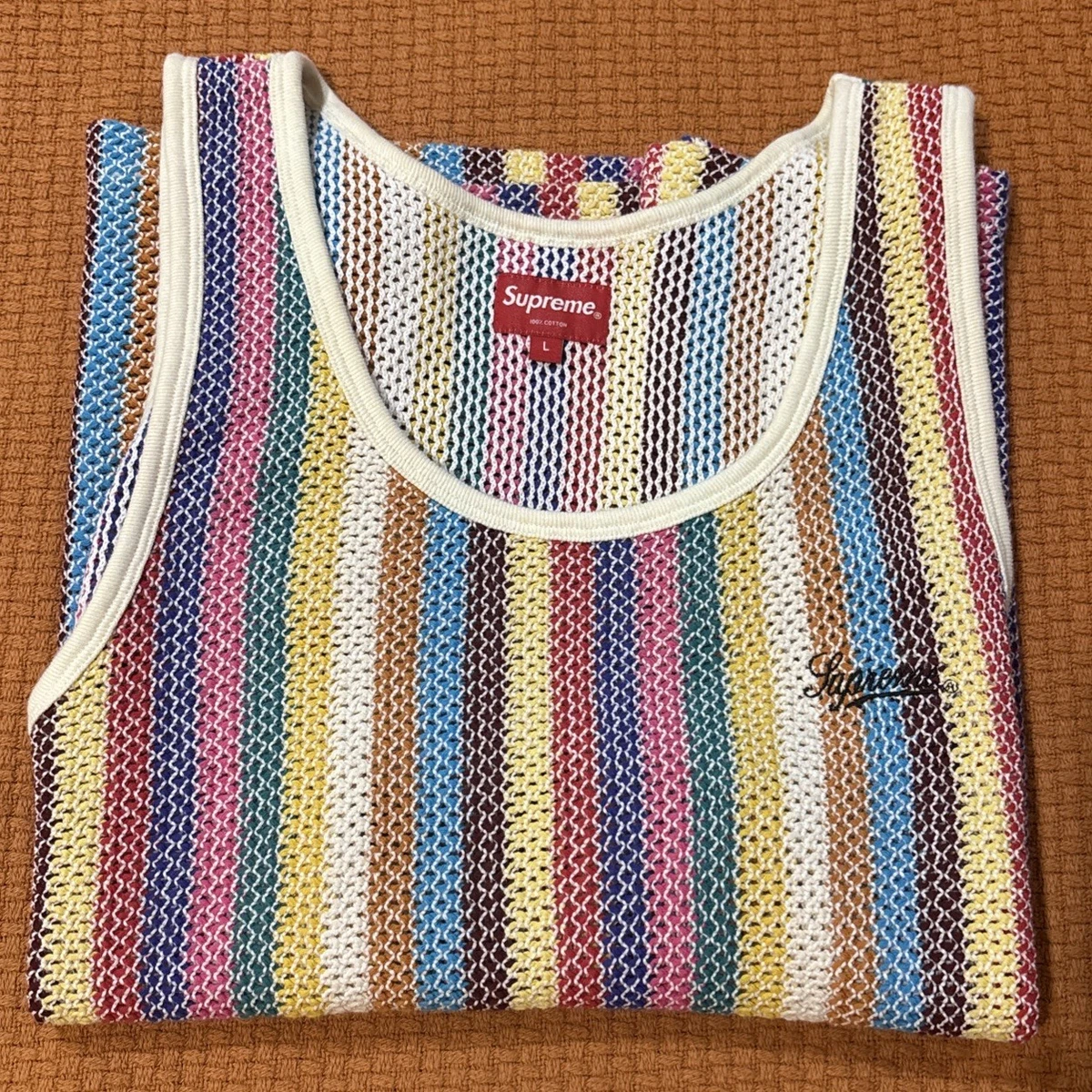 Supreme Striped Sleeveless T-Shirts for Men for sale | eBay