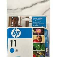 HP 11 Cyan Ink Cartridge C4836A Original Precise Reliable Expired 5/2010