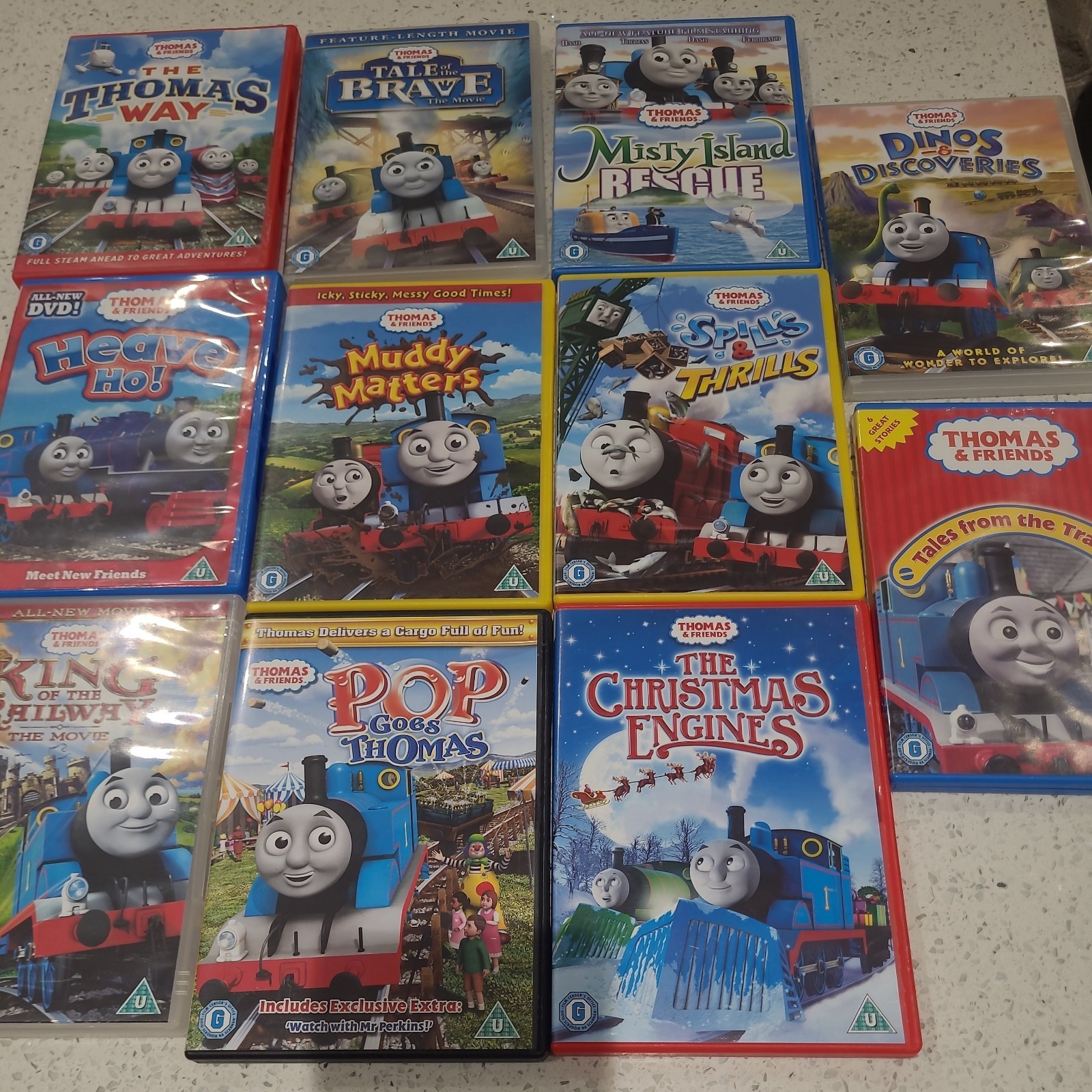 Thomas the Tank Engine & Friends DVD Bundle Job Lot Hit Mattel Cartoon Films x14