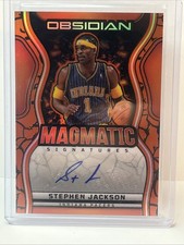 2024-25 Obsidian STEPHEN JACKSON Magmatic Signatures Auto SN 2/99 PACERS
