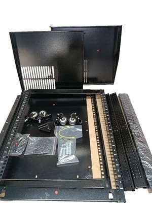 VEVOR 12U Server-Rack offener Rahmen verstellbare Tiefe 4-Pfosten Rollen