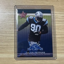 2002 Leaf Rookies & Stars JULIUS PEPPERS Rookie Card RC #202 HOF